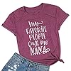 Grandma Shirt Women My Favorite People Call Me Nana Shirt Funny Short Sleeve Top Tee Shirt Red