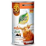 Te Helado Sabor Durazno Rinde 50 L - Sin Azucar - Endulzado Con Stevia,Te Helado Klass Iced Tea Contiene Extracto de Té...