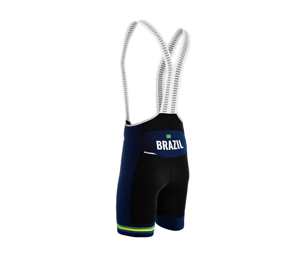 Brazil Blue Code Cycling Pro Bib Shorts Bike for Men Size L