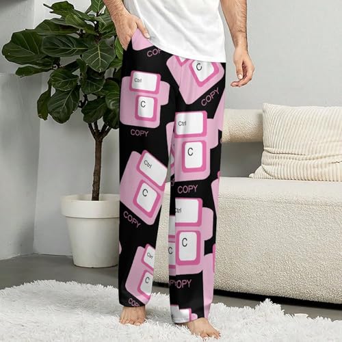 Ctrl C Copy Keyboard Womens Mens Pajama Pants Lounge Sleep PJ Bottoms with Pockets3