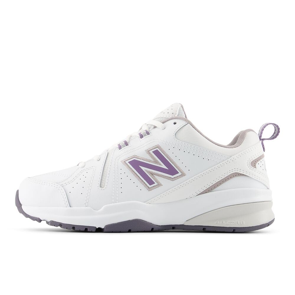 New Balance Women's 608 V5 Casual Comfort Cross Trainer: 5.5 Nb 102 White/Candied Violet
