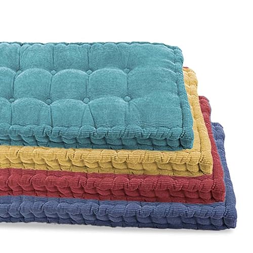 Elegante cojín de banco de algodón gris para uso en interiores y exteriores, cómodo cojín de asiento para el hogar, jardín, patio y hamaca, mejora el apoyo y la relajación