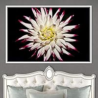 Framed Canvas Wall Art Flora Snapshot Closeup Dark Expressive Farmhouse/Country Floral Multicolor Photography Realism Single - 16x24 inches