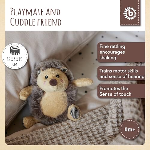 Bieco Plush Toy Hedgehog Baby with Rattle, Hedgehog Piksi - Image 2