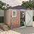 6x4 FT Outdoor Metal Storage Shed with Window – Lockable Doors & Air Vents, Large Garden Tool Shed for Backyard, Patio, Lawn