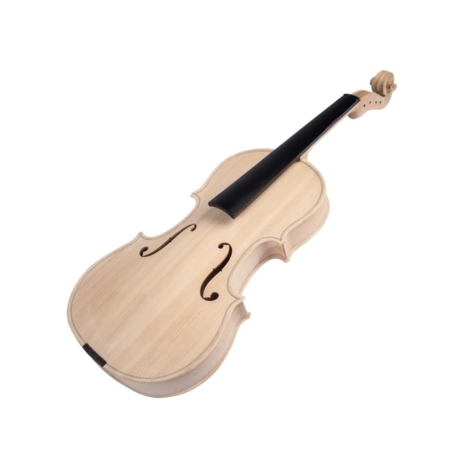 3/4 Rozmiar Niedokończony DIY Skrzypcowy Klonowy Hebanowy Podstrunnica Akcesoria I Struny Akcesoria Do Skrzypiec(3/4Violin Body)