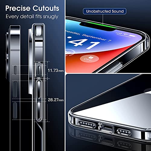 TheGiftKart Ultra-Hybrid Clear Back Case Cover for iPhone 14 Plus | Shockproof Design | Camera Protection Bump | Hard Back | Bumper Case Cover for iPhone 14 Plus (PC, TPU | Transparent) 8 51t8Yd0DSBL