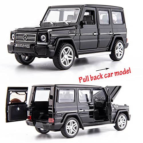Image of Metal Pull Back Diecast Car 1:32 Mercedes Amg G65 Pull Back Car Model With Sound Light Boys Gifts Toys For Kids?Pack Of 1?,Multicolor