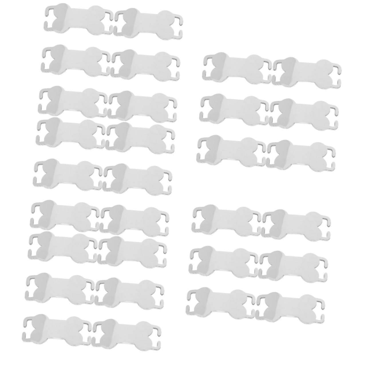 Supvox 30stücke Edelstahl Haustier Id-tags Gravierbare Hundemarke Knochenform Leichte Und Personalisierbare Namensschilder Für Hunde Und Katzen Für -projekte