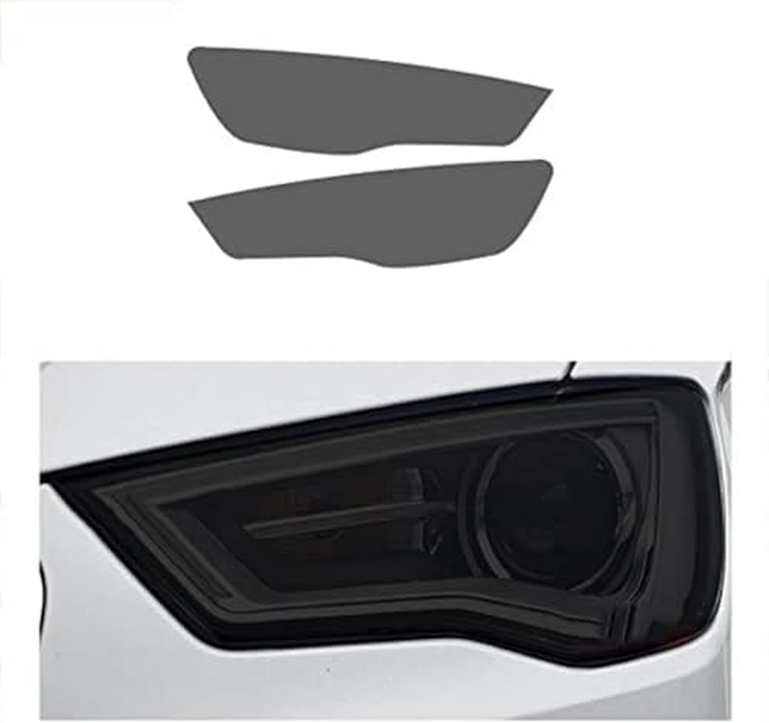 SamLng Car Front Light Film for Audi A3 8V S3 RS3 8Y 2014 2015 2016 Car Headlight Protective Film Front Light Transparent Blackened TPU Sticker Car Headlight Protective Film
