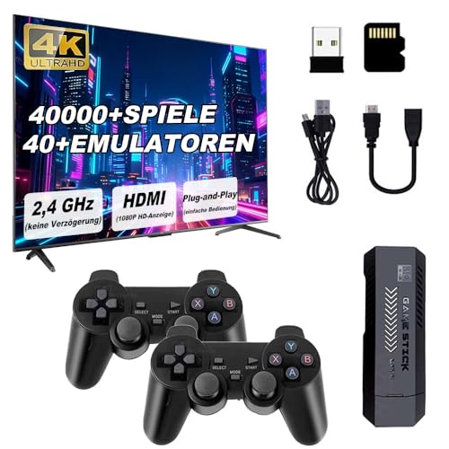 X2 Plus Retro-Spielkonsole mit 2 kabellosen 2,4-GHz-Controllern, 128 GB, über 40.000 Klassische Spiele, 4K-HDMI-Videoausgang, EmuELEC 4.3-System Kinder und Erwachsene X2 Plus Retro-Spielkonsole mit 2 kabellosen 2,4-GHz-Controllern, 128 GB, über 40.000 Klassische Spiele, 4K-HDMI-Videoausgang, EmuELEC 4.3-System Kinder und Erwachsene