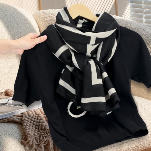 Scarfs for Women Light Soft Solid plaid Fashion Scarves Sunscreen Shawls for All Seasons4