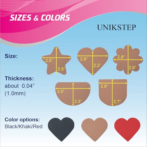 5 pares (10 piezas) almohadillas antideslizantes para suelas de zapato miniatura 4