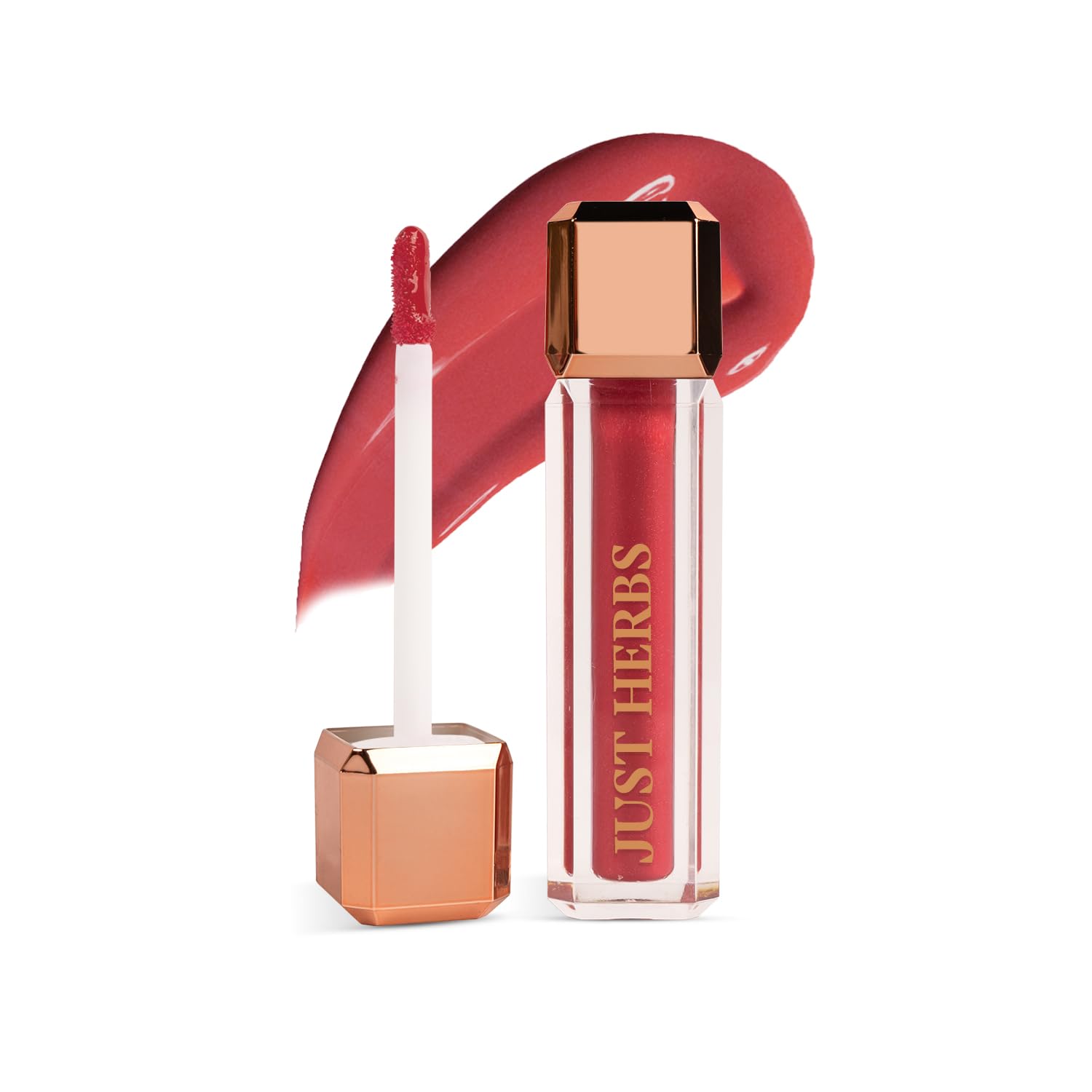 Just Herbs Lip Honey Plumping Gloss with Plant Vitamin C & Peppermint Oil (Honey Dew, 4 ml)-image-45