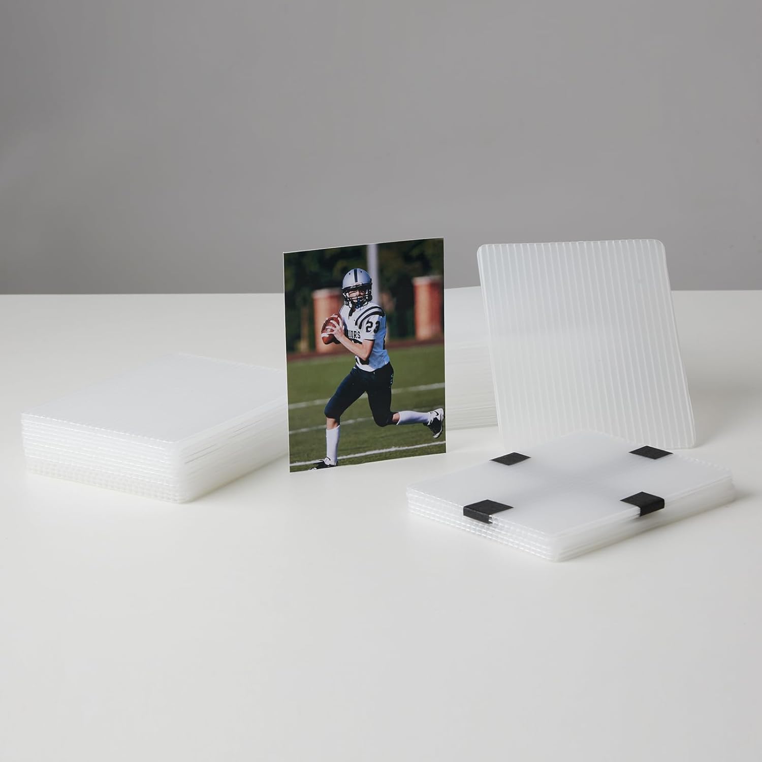 242 Pcs Trading Card Shipping Protector Set Include 120 3.5" x 4.5" Plastic Trading Card Shipping Supplies 60 soft sleeves 60 Bubble Mailers and 2 Masking Tape Better Than Corrugated Cardboard Sheets