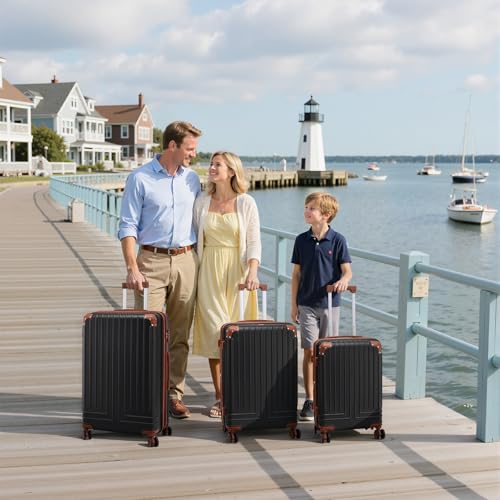 KUNEL 5-Piece Expandable Luggage Set