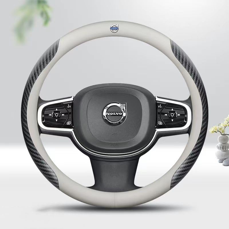 Lenkradbezug Für Volvo XC60 2015-2017 - Rutschfeste Lederabdeckung In Schwarz