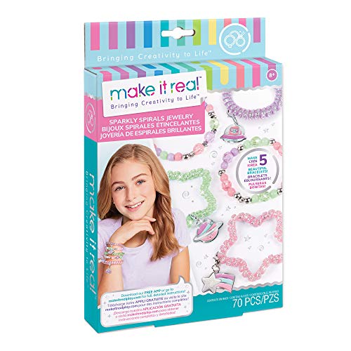 Make it real - sparkly spiral bracelets - diy charm bracelet maki…