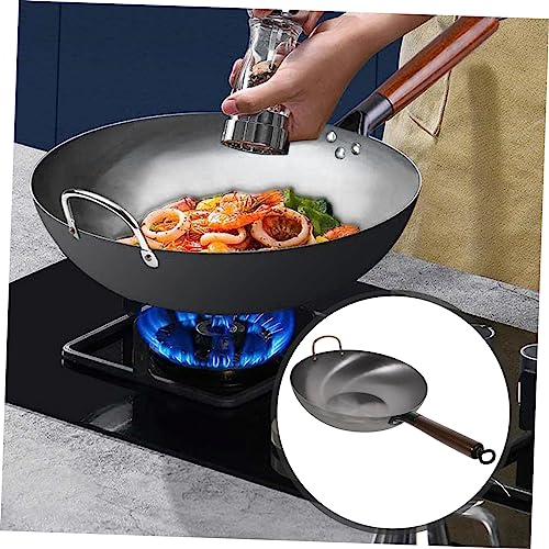 Wok de hierro grande STOBAZA para cocina tradicional miniatura 4