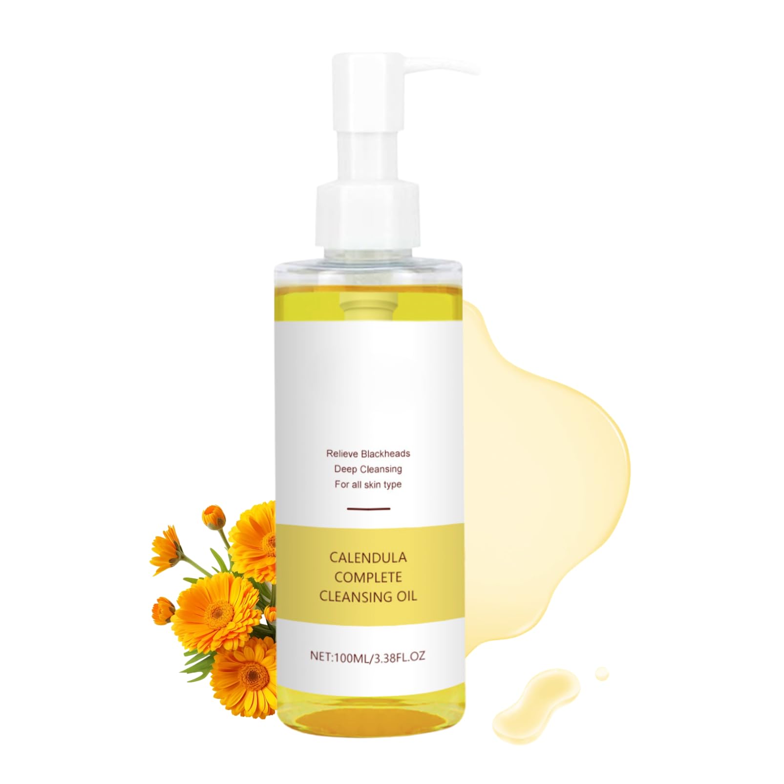 Cleansing Oil for Face,Oil Cleanser,Gentle Makeup Remover Facial Cleanser,Blackheads Removal,Face Cleanser for All Skin Types,Hydrating Dask Spot Remover,Gentle Pore Remover with Plant Extact,100ml