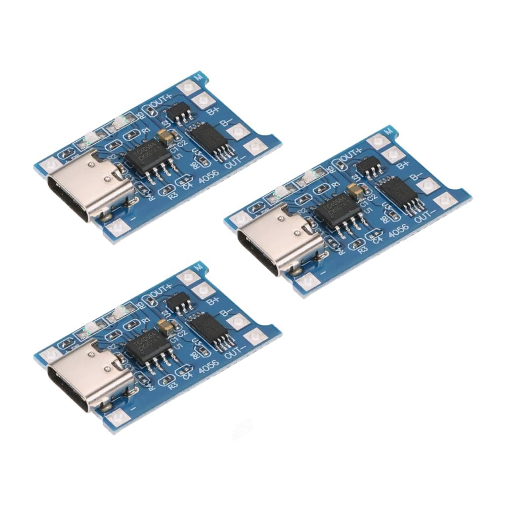 tp4056 c-type 18650 lithium-ion battery charging module with inbuilt bms and indicator 20pcs