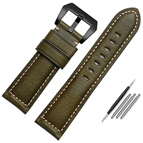 Bracelet montre cuir italien 26mm DASEB haut de gamme pour Panerai