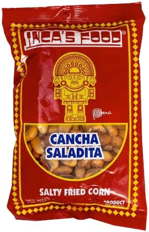INCA'S FOOD Maiz Cancha Saladita/Salty Toasted Corn 4 oz. - Pack of 2 - Product of Peru