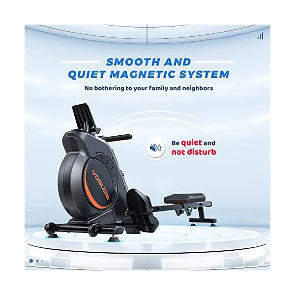 YOSUDA-Magnetic-Rowing-Machine-350-LB-Weight-Capacity-Foldable-Rower-for-Home-Use-with-LCD-Monitor-Tablet-Holder-and-Comfortable-Seat-Cushion YOSUDA Magnetic Rowing Machine 350 LB Weight Capacity - Foldable Rower for Home Use with LCD Monitor, Tablet Holder and Comfortable Seat Cushion
