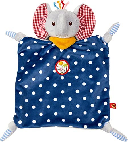 Die Spiegelburg - Schnuffeltuch Elefant, blau, BabyGlück, 17474