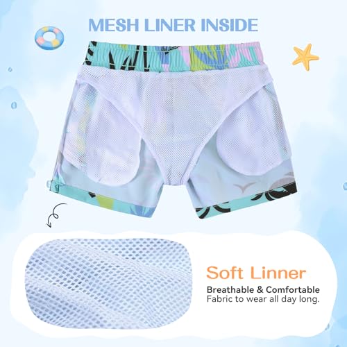 Image of American Trends Boys Swim Trunks Toddler Swim Shorts Bathing Suit Kids Swimsuit Youth Swimwear