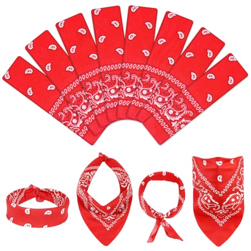 Morcheiong 8/16 pañuelos de cachemira para la cabeza, pañuelos, para hombres, mujeres, niños y niñas, rosso, 22" x 22"