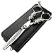 Produktbild 6'' Japan 440C Silvery Color Hairdressing Scissors Cutting Shears Thinning Scissors Professional Human Hair Scissors (2 pcs) (Effilierschere)