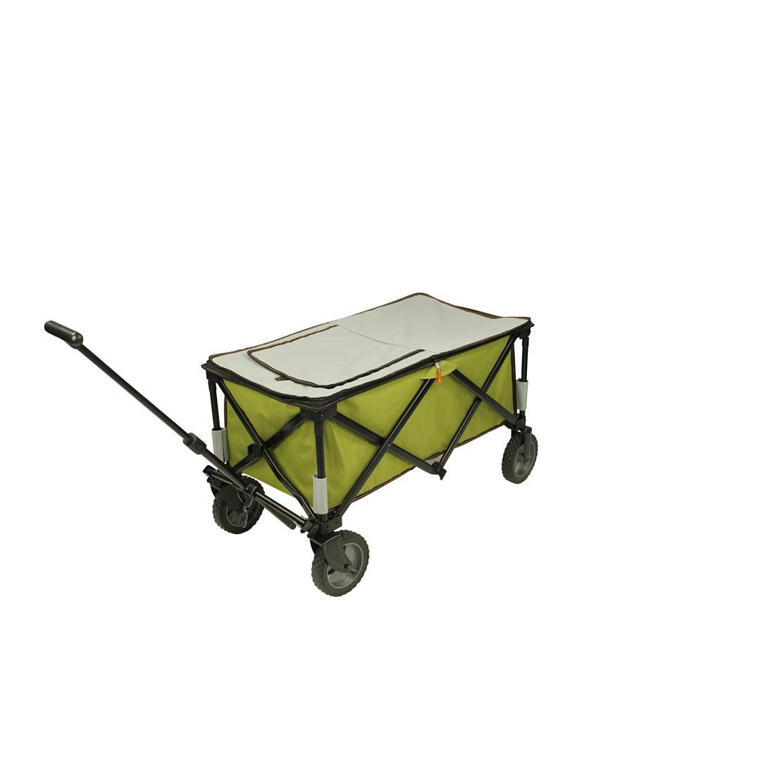 10T Cooler Trolley XL - Faltbarer Bollerwagen mit 65L Kühlfach für Strand, Camping - Handwagen mit robuster Stabilität und Leichter Manövrierbarkeit