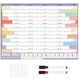 VEYLIN 2026 Wall Planner Academic Calendar 2026 Wall Calendar Yearly Wall Planner 2026 With Stickers A1 Large 85cm X 58cm - Image 5