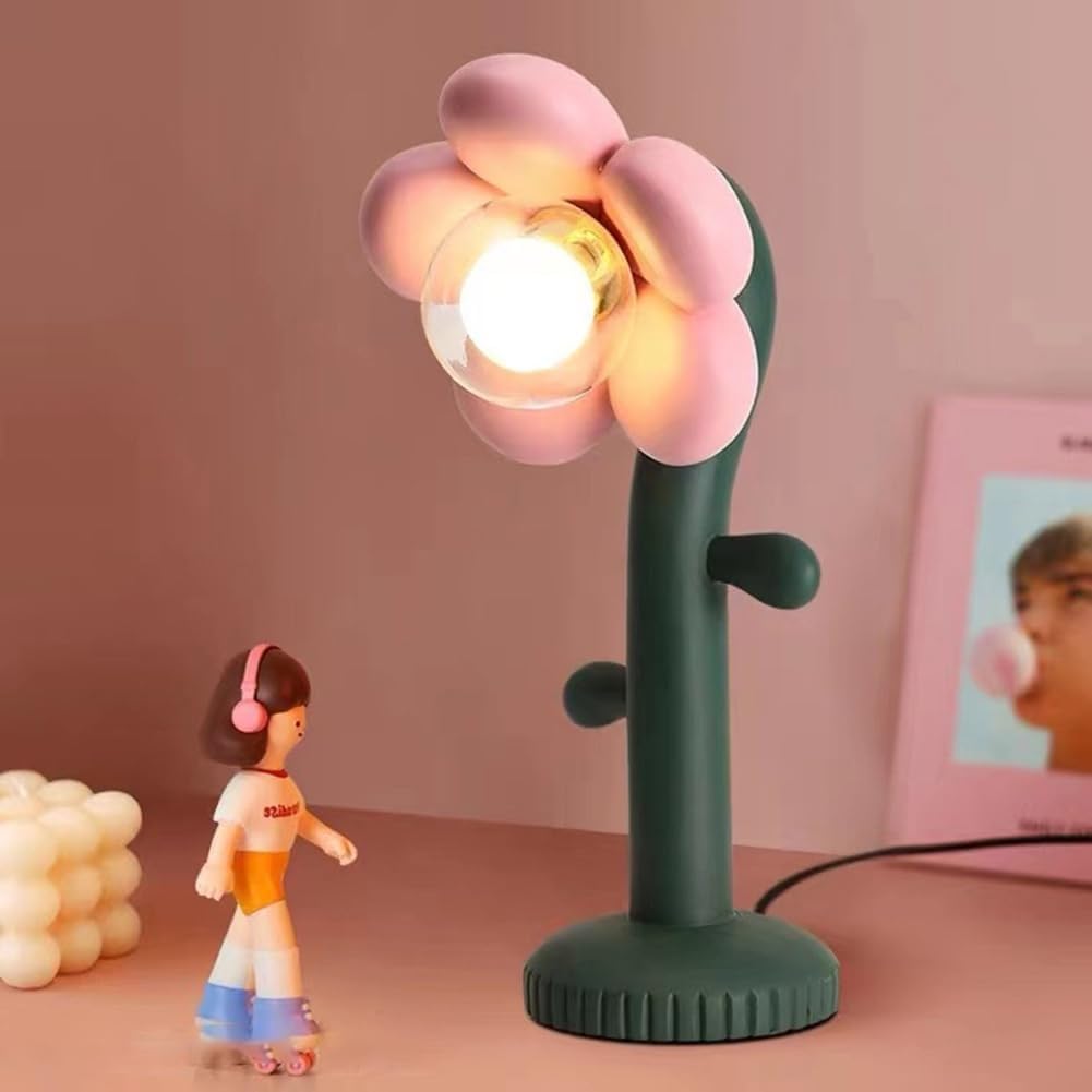 Lampada Da Tavolo Decorativa Moderna, Lampada Tavolo A Forma Di Fiore | Lampada Da Tavolo Decorativa A Fiori Multiuso, Lampada Da Camera For Ragazze, Stile Alla Moda E Pratico, Romantico