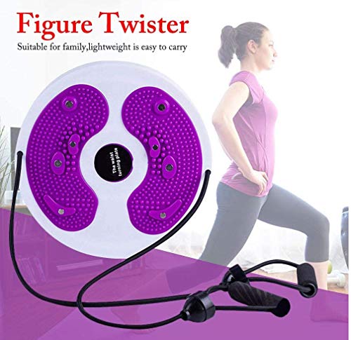 Disco de Torção Cintura Waist Twist Terapia Magnética Roxo + Chaveiro CBRN16099