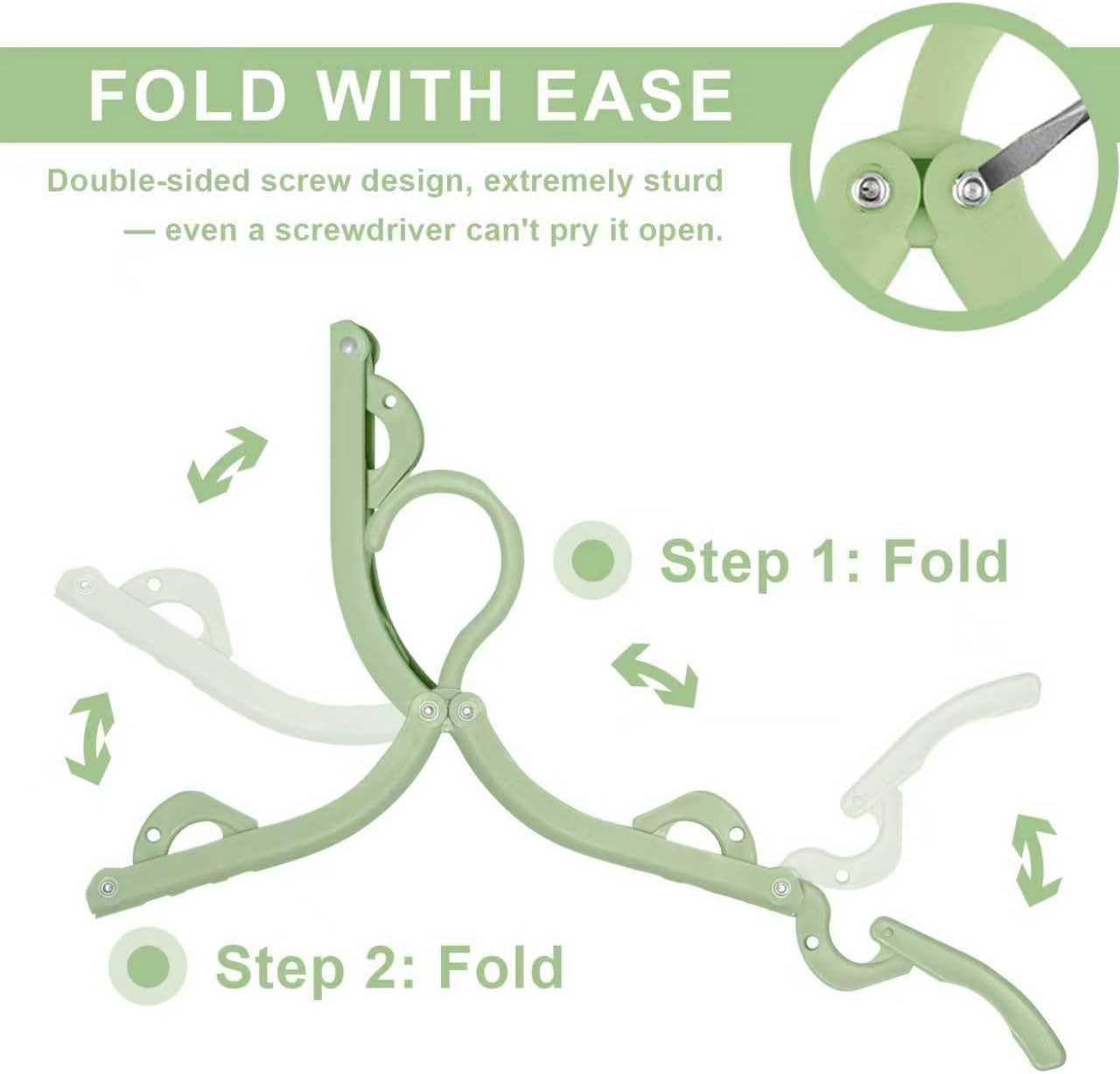 SHERY Travel Clothes Hangers Portable Folding Foldable Cloth Drying Rack Organizer Pack Accessories