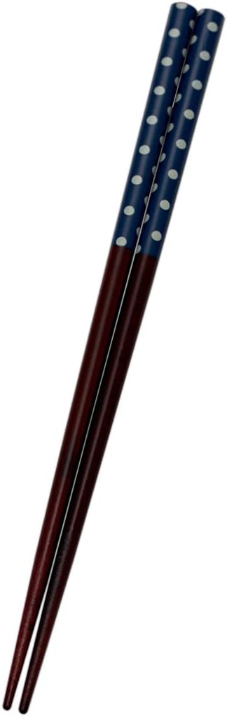 Japanese Reusable Bamboo Chopsticks (Purple and White Colour Dotted Theme).Made in Japan.