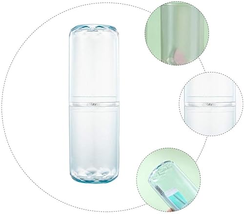 Miniatura 5 de DOITOOL Estuche para cepillos de dientes de viaje de plástico transparente para cepillos de dientes, contenedor portátil para cepillos de dientes,