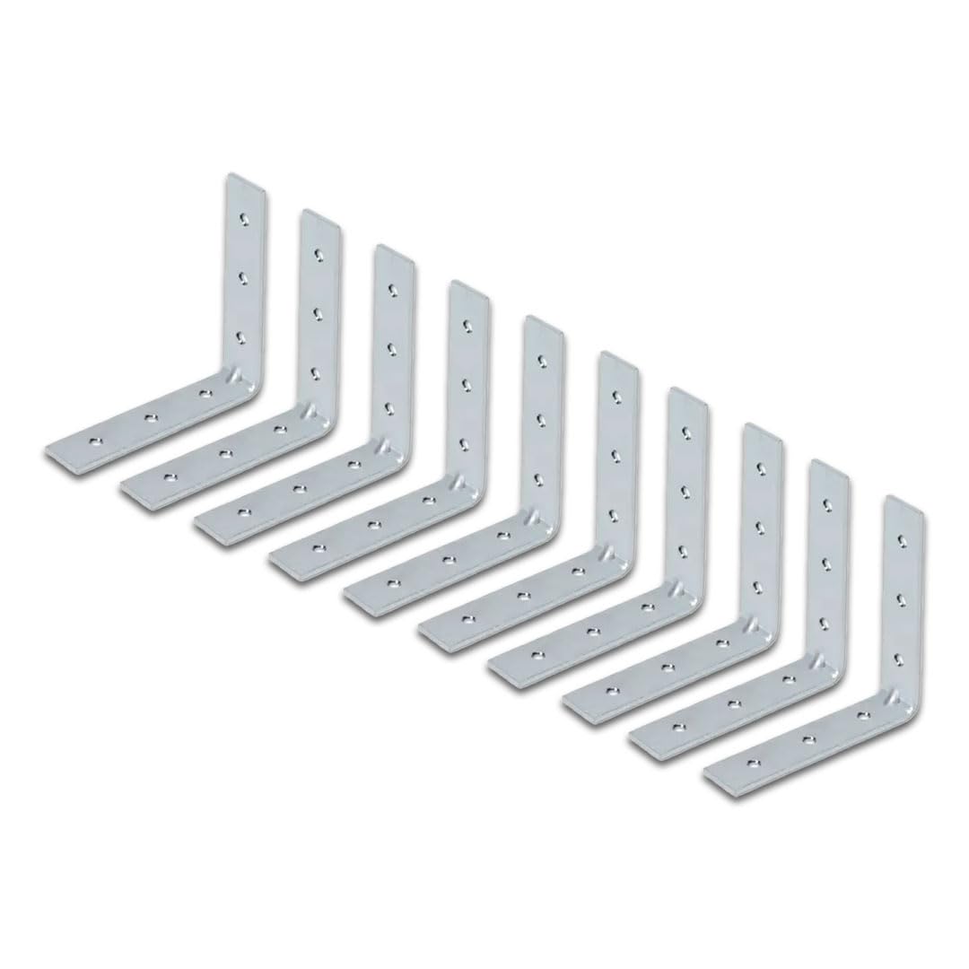 B K Jagan & CO Steel L Patti Steel L Shaped Support Angle with Screw for Wall (Pack of 10) (3 x 3 Inch) (B0B7XJ8YP1) Amazon Price History, Amazon Price Tracker
