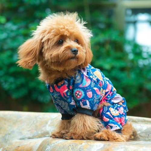 Image of CuteBone Small Dogs Outfit Soft Puppy Onesies Pjs Dog Pajamas Pet Coat Cat Apparel Comfy Doggie Jumpsuit Bodysuit for All Seasons