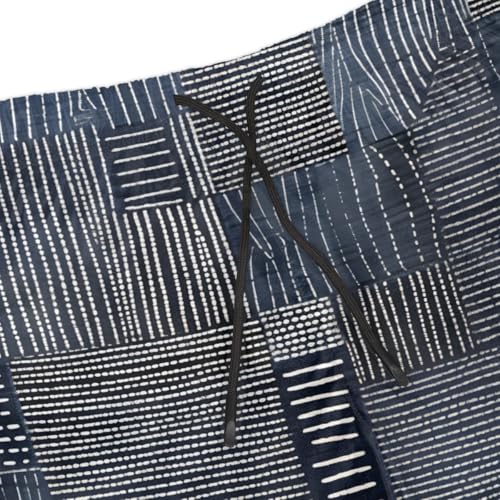 Men's Swim Trunks Size S Abstract Fabrics with Mesh Lining Soft Breathable Quick Dry Beach Shorts Dark Gray4