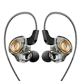 CuiSuto Wired Gaming Earbuds with Microphone, in-Ear Monitor Headphones High Sound Quality Earphones for iPhone, Laptop, MP3, Android Smartphones, Fits All 3.5mm Jack Device-Black