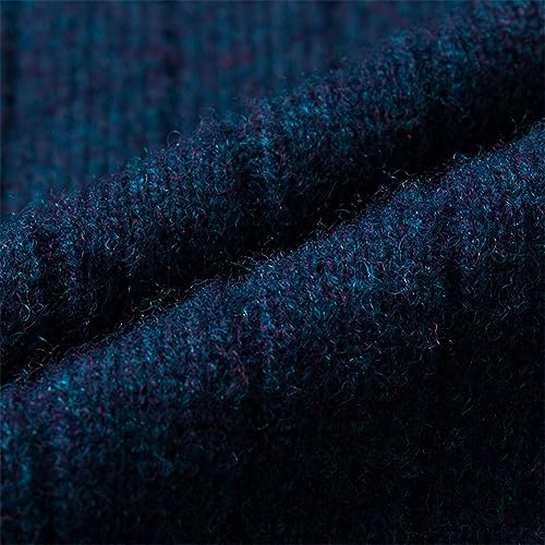 Men's Zipper Crew Neck Cashmere Sweater Cardigan Zip Up Sweater with Pockets2