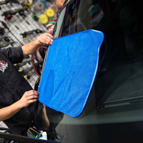 Chemical Guys, Waffle Weave Glass & Window Microfiber Towel, Blue, 24 x 16 - image 4