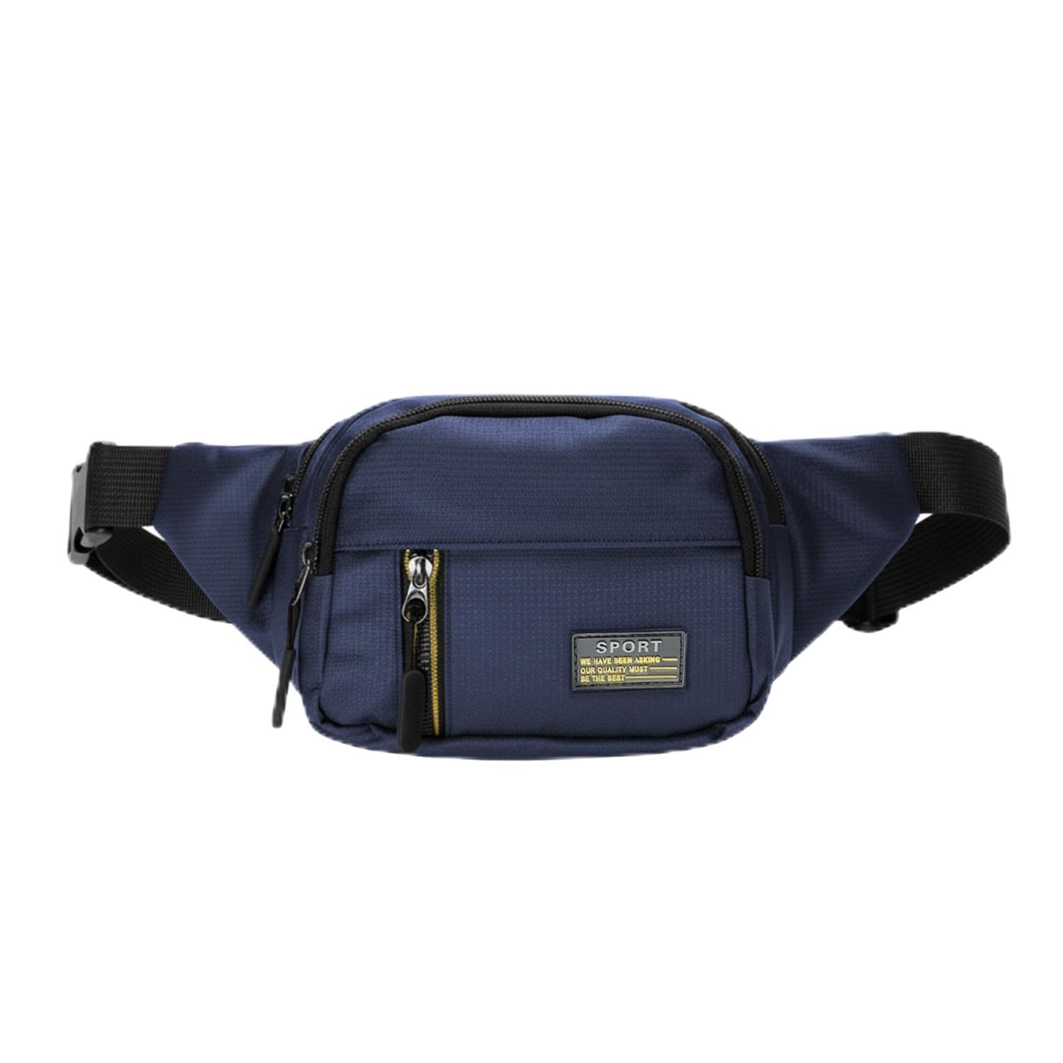 KARP Large Cross Body Fanny Pack Pockets,Gifts for Enjoy Sports Festival Workout Traveling Running Casual Hands-Free Wallets Waist Pack Phone Bag Carrying All Phones (Blue)-image-22