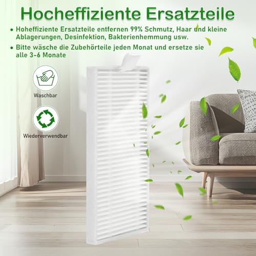 Ersatzteile für Eufy RoboVac 11S, 30, 30C, 15C, 15T, 12, 35C Robot-Staubsauger Zubehörset: 1 Hauptpinsel, 6 Seitenpinsel, 4 HEPA-Filter, 1 Haupt-HEPA-Filter, 1 Reinigungswerkzeug