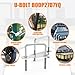 Sieqioor 4 Sets M6 Square U-Bolts, 304 Stainless Steel U-Bolts (M6 x 50mm x 80mm), with Nuts, Bolt Plates, for Trailer, Sailboat, Automotive & Industrial Use
