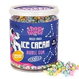 Super Garden Freeze Dried Ice Cream | Bubble Gum Flavour | Flavorful Freeze Dried Candy enjoyed by Everyone | Tasty Camping Freeze Dried Food | Freeze Dried Dessert | Space, Astronaut Food | 2.12oz