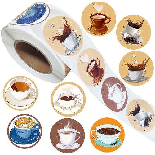Yunahoo Coffee Stickers 500PCS Party Favors & Decorations
